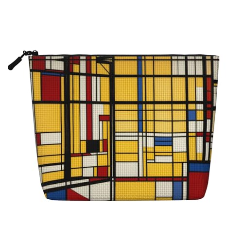HDSKFNS Kosmetiktasche mit afrikanischem Schlammstoff, Tribal-Druck, Make-up-Tasche für Damen, Reise-Make-up-Tasche mit Reißverschluss, ideal für den täglichen Gebrauch auf Reisen von HDSKFNS