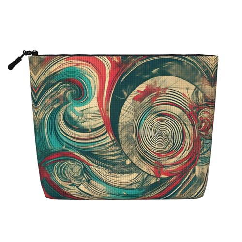 HDSKFNS Not All Who Wander Are Lost Kosmetiktasche für Damen mit Reißverschluss, für den täglichen Gebrauch, Schwarz, One Size von HDSKFNS