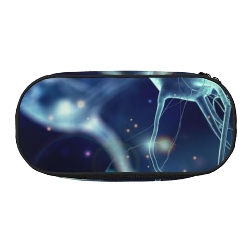 HDTVTV 3D Gehirnzelle Neuron Neurologie Bleistiftbeutel Stiftetui Tragbare Bleistifttasche Mit Reißverschluss Kosmetiktasche Tasche von HDTVTV