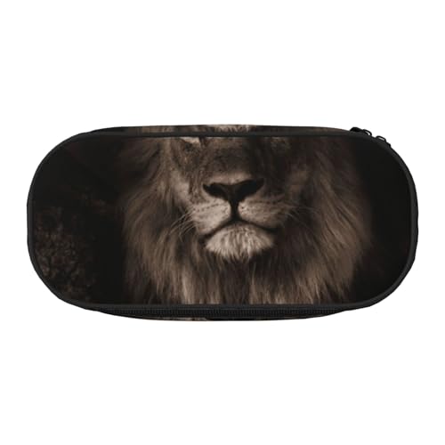 HDTVTV 3D Löwenfall Bleistiftbeutel Stiftetui Tragbare Bleistifttasche Mit Reißverschluss Kosmetiktasche Tasche von HDTVTV