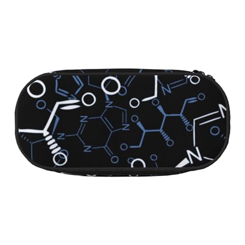 HDTVTV Chemische Chemie Symbole Bleistiftbeutel Stiftetui Tragbare Bleistifttasche Mit Reißverschluss Kosmetiktasche Tasche von HDTVTV