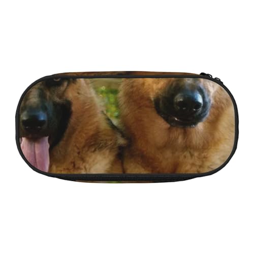 HDTVTV Deutscher Schäferhund Druck Bleistiftbeutel Stiftetui Tragbare Bleistifttasche Mit Reißverschluss Kosmetiktasche Tasche von HDTVTV