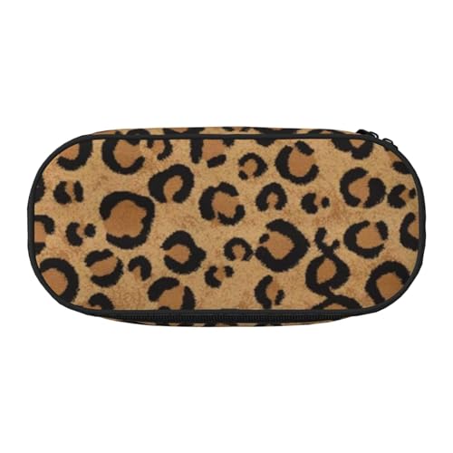 HDTVTV Gedrucktes Wildes Leopardentier Bleistiftbeutel Stiftetui Tragbare Bleistifttasche Mit Reißverschluss Kosmetiktasche Tasche von HDTVTV