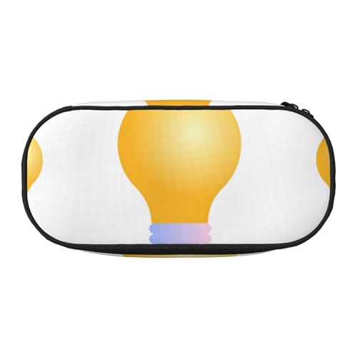 HDTVTV Goldene Glühbirnen Bleistiftbeutel Stiftetui Tragbare Bleistifttasche Mit Reißverschluss Kosmetiktasche Tasche von HDTVTV