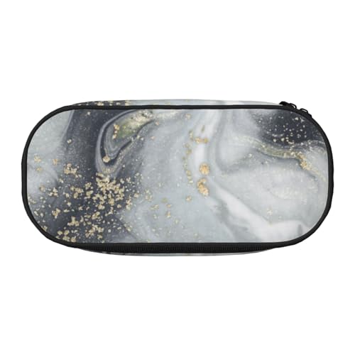 HDTVTV Grauer Marmor Abstrakt Splash Pastell Bleistiftbeutel Stiftetui Tragbare Bleistifttasche Mit Reißverschluss Kosmetiktasche Tasche von HDTVTV