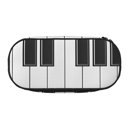 HDTVTV Handgezeichnetes Klavier Bleistiftbeutel Stiftetui Tragbare Bleistifttasche Mit Reißverschluss Kosmetiktasche Tasche von HDTVTV