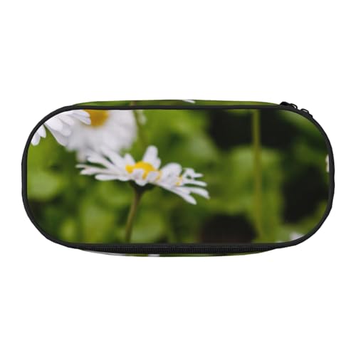 HDTVTV Helle Blume Schönes Gänseblümchen Bleistiftbeutel Stiftetui Tragbare Bleistifttasche Mit Reißverschluss Kosmetiktasche Tasche von HDTVTV