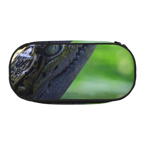 HDTVTV Krokodil Bleistiftbeutel Stiftetui Tragbare Bleistifttasche Mit Reißverschluss Kosmetiktasche Tasche von HDTVTV