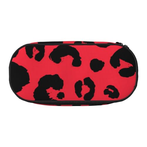 HDTVTV Leopard Löwe Tiger Tier Pri Bleistiftbeutel Stiftetui Tragbare Bleistifttasche Mit Reißverschluss Kosmetiktasche Tasche von HDTVTV