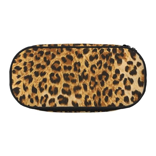 HDTVTV Leoparden-Tierdruck Bleistiftbeutel Stiftetui Tragbare Bleistifttasche Mit Reißverschluss Kosmetiktasche Tasche von HDTVTV
