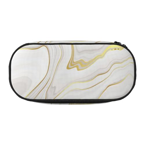 HDTVTV Marmorweiß Bleistiftbeutel Stiftetui Tragbare Bleistifttasche Mit Reißverschluss Kosmetiktasche Tasche von HDTVTV