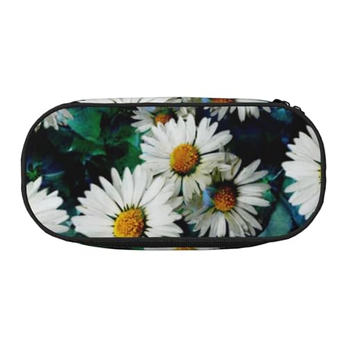 HDTVTV Mode Daisy Bleistiftbeutel Stiftetui Tragbare Bleistifttasche Mit Reißverschluss Kosmetiktasche Tasche von HDTVTV