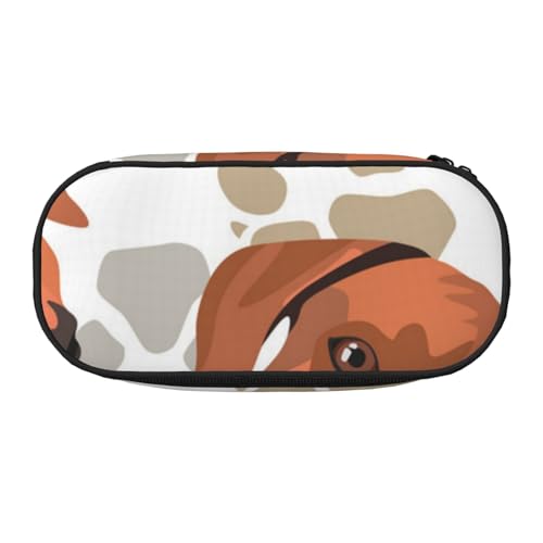HDTVTV Rhodesian Ridgeback mit Liebe Bleistiftbeutel Stiftetui Tragbare Bleistifttasche Mit Reißverschluss Kosmetiktasche Tasche von HDTVTV