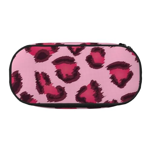 HDTVTV Rosa Zebra-Print Bleistiftbeutel Stiftetui Tragbare Bleistifttasche Mit Reißverschluss Kosmetiktasche Tasche von HDTVTV
