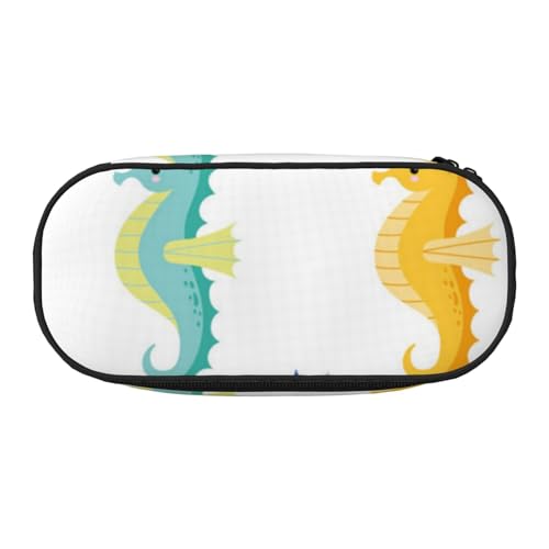 HDTVTV Seepferdchen Bleistiftbeutel Stiftetui Tragbare Bleistifttasche Mit Reißverschluss Kosmetiktasche Tasche von HDTVTV