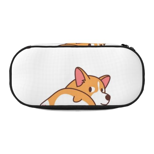 HDTVTV Süßer Corgi-Hintern Bleistiftbeutel Stiftetui Tragbare Bleistifttasche Mit Reißverschluss Kosmetiktasche Tasche von HDTVTV
