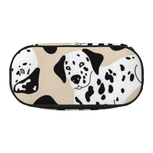 HDTVTV Süßer Dalmatiner Bleistiftbeutel Stiftetui Tragbare Bleistifttasche Mit Reißverschluss Kosmetiktasche Tasche von HDTVTV