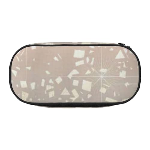 HDTVTV Vintage Glam Gold Stern Folie funkeln Bleistiftbeutel Stiftetui Tragbare Bleistifttasche Mit Reißverschluss Kosmetiktasche Tasche von HDTVTV