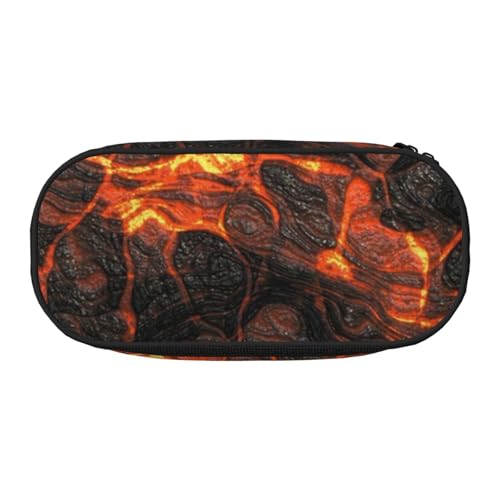 HDTVTV Vulkan Lava Bleistiftbeutel Stiftetui Tragbare Bleistifttasche Mit Reißverschluss Kosmetiktasche Tasche von HDTVTV