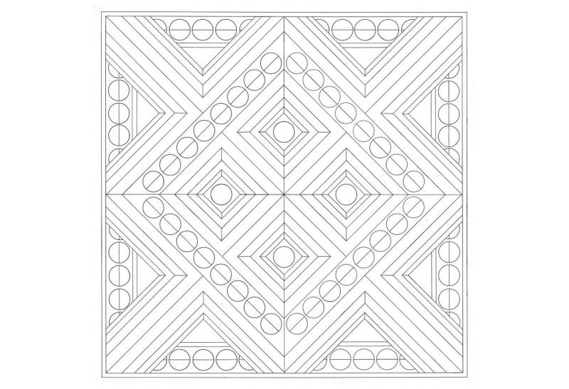 HDupont Seidenschal 3x Seidentuch 100% Seide - 90x90cm Symmetrie - Weiß DUPCARPW154C, H DUPONT HDupont Seidenschal 3x Seidentuch 100% Seide - 90x90cm Symmetrie - Weiß DUPCARPW154C, H DUPONT von HDupont