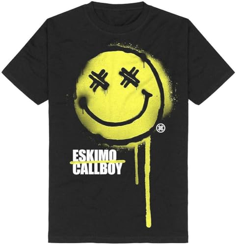 Beijing Eskimo Callboy-Spray Smile Smiley T-Shirt Hemden(Medium) von HE&FSHENG