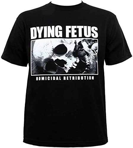 Dying Fetus Men's Homicidal Retribution T Shirt Black Hemden(3X-Large) von HE&FSHENG