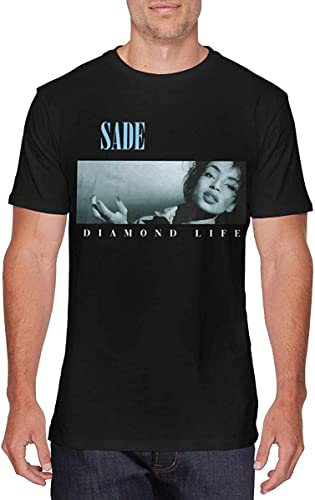 Mens Cool Sade Diamond Life Tshirts Black Hemden(Medium) von HE&FSHENG