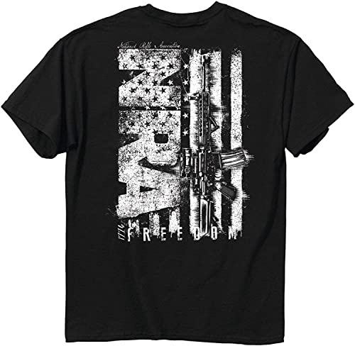 NRA Grit T Shirt X Black Hemden(X-Large) von HE&FSHENG