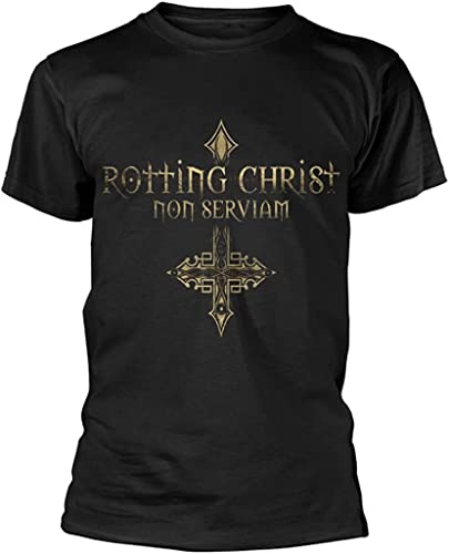 Rotting Christ 'Non Serviam' T Shirt Hemden(Small) von HE&FSHENG