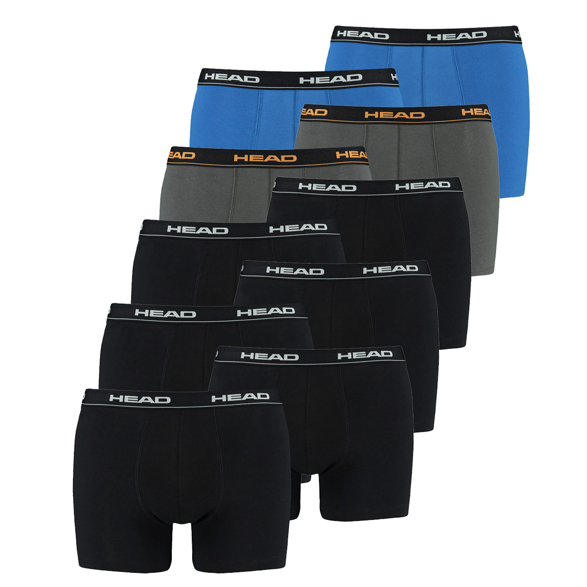 10 er Pack Head Herren Boxer Boxershorts Basic Pant Unterwäsche von HEAD