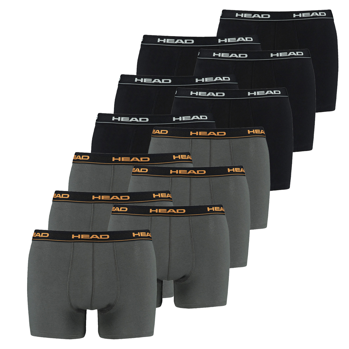 12 er Pack Head Herren Boxer Boxershorts Basic Pant Unterwäsche von HEAD