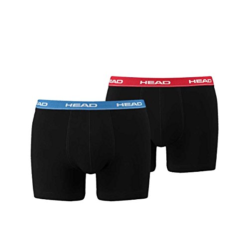 2 er Pack Head Herren Boxer Boxershorts Basic Pant Unterwäsche , Farbe:505 - red/blue;Bekleidungsgröße:S von HEAD