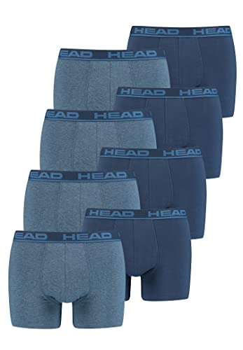 HEAD 8 er Pack Herren Boxer Boxershorts Basic Pant Unterwäsche, Farbe:003 - Blue Heaven, Bekleidungsgröße:XL von HEAD