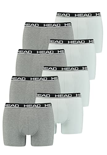 HEAD 8 er Pack Herren Boxer Boxershorts Basic Pant Unterwäsche, Farbe:012 - Grey Combo, Bekleidungsgröße:S von HEAD