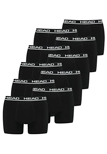 HEAD Basic Boxer Shorts Herren Unterwäsche Unterhose 10 er Pack, Farbe:005 - Black, Bekleidungsgröße:S von HEAD