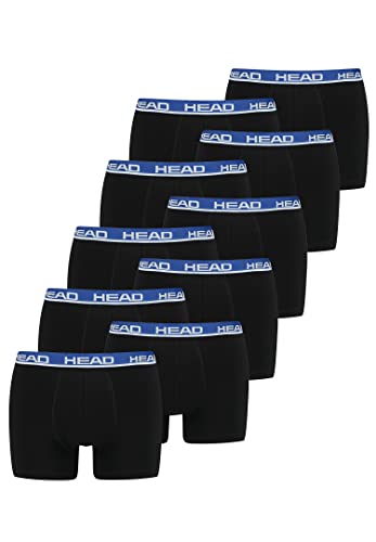 HEAD Herren Boxershorts Unterhosen Unterwäsche 10P (Black/Blue, M) von HEAD
