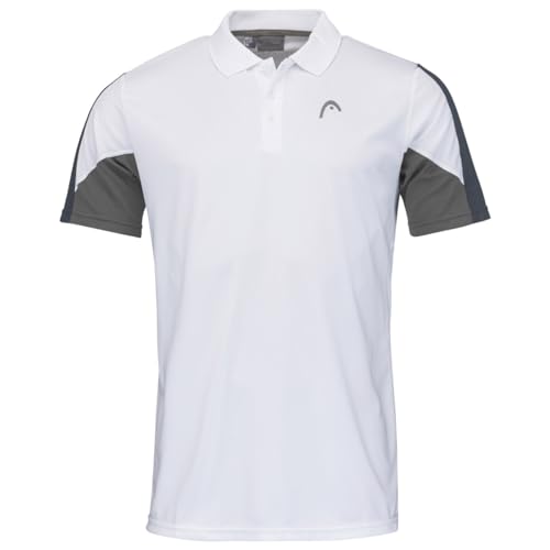 HEAD CLUB 22 Tech Polo Shirt Men, weiß/navy, L von HEAD