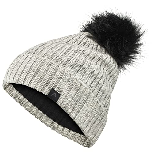 HEAD Damen Frost Beanie-Mütze, weiß, Einheitsgröße von HEAD