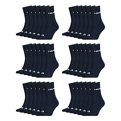 HEAD Damen Herren Short Crew Socken Cotton Blend Sport Socks 18 Paar , Größe:39-42, Artikel:-321 navy von HEAD