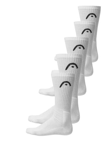 HEAD Unisex All Sports Crew Sock, Weiß, 43-46 EU von HEAD