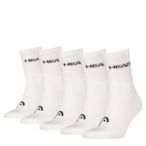 HEAD Unisex Sports Crew Sock, Weiß, 35-38 EU von HEAD
