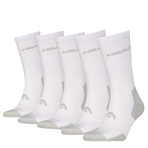 HEAD Unisex Tennis Crew Sock, Weiß, 35-38 EU von HEAD
