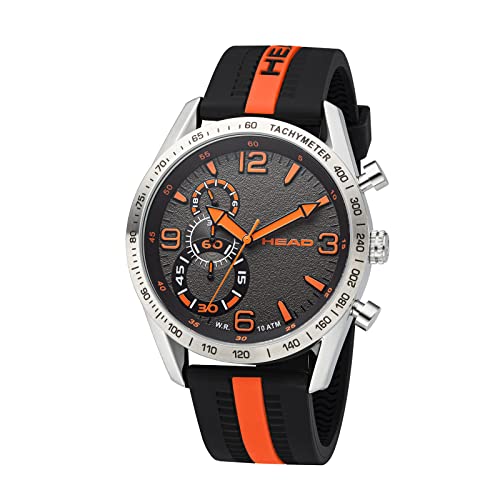 HEAD Unisex Analog Quarz Uhr mit Silikon Armband H800231 von HEAD