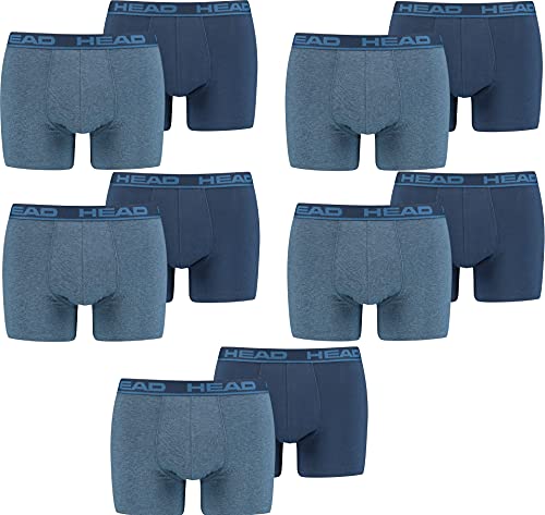 HEAD Herren Basic Boxer Pant Shorts Unterwäsche Unterhose 12 er Pack, Farbe:003 - Blue Heaven, Bekleidungsgröße:L von HEAD