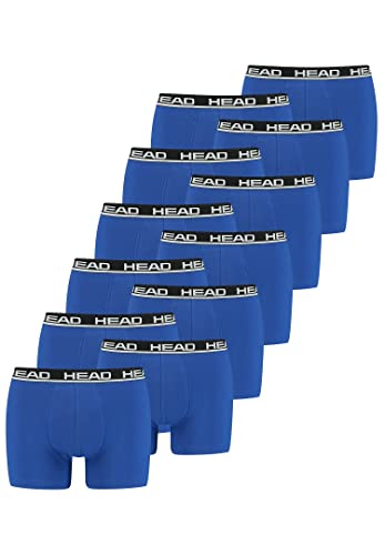 HEAD Herren Basic Boxer Pant Shorts Unterwäsche Unterhose 12 er Pack, Farbe:006 - Blue/Black, Bekleidungsgröße:M von HEAD