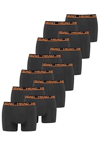 HEAD Herren Basic Boxer Pant Shorts Unterwäsche Unterhose 12 er Pack, Farbe:862 - Dark Shadow, Bekleidungsgröße:L von HEAD