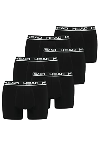 HEAD Herren Basic Boxer Pant Shorts Unterwäsche Unterhose 6 er Pack, Farbe:005 - Black, Bekleidungsgröße:L von HEAD