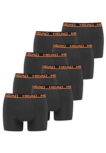 HEAD Herren Basic Boxer Pant Shorts Unterwäsche Unterhose 8 er Pack, Farbe:862 - Dark Shadow, Bekleidungsgröße:S von HEAD