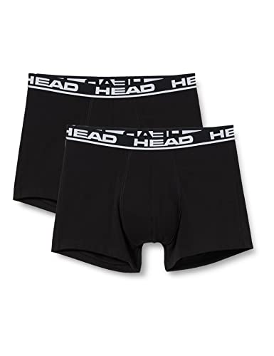 HEAD Herren Boxer Unterwäsche, Schwarz, S (2er Pack) von HEAD