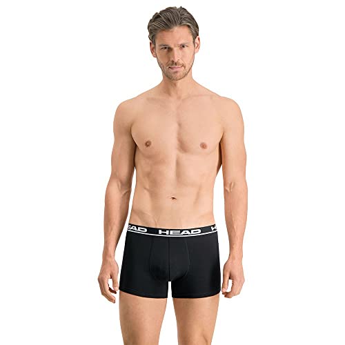 HEAD Herren Boxer Unterwäsche, Schwarz, XL (2er Pack) von HEAD